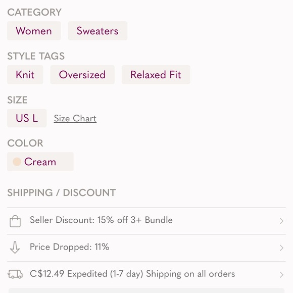 Cable chunky knit sweater - Picture 6 of 6